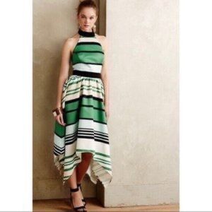 Anthropologie Troubadour Halter Dress with Asymmetrical Hem
